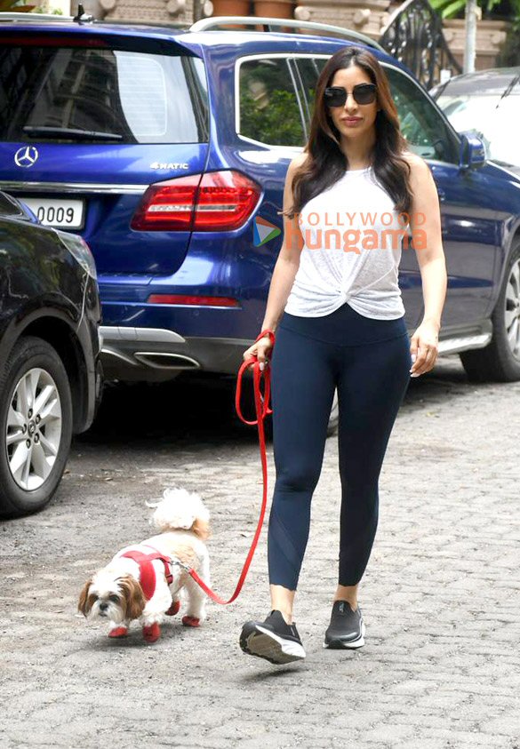 Photos: Sophie Choudry snapped outside her residence in Khar