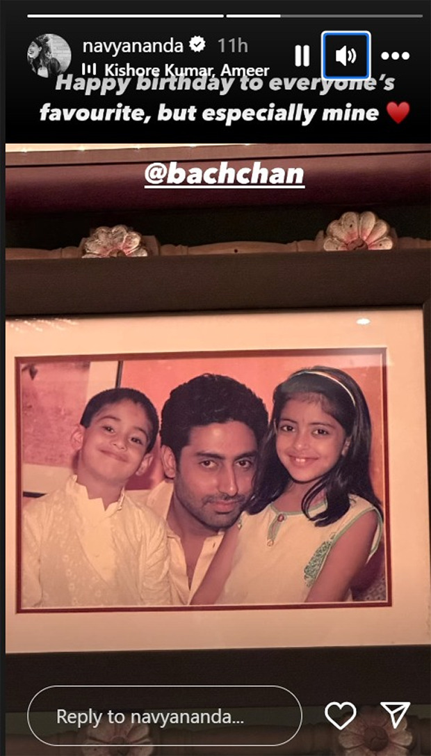 Abhishek Bachchan rings in 48th birthday with heartfelt wishes from Shweta Bachchan and Navya Naveli Nanda