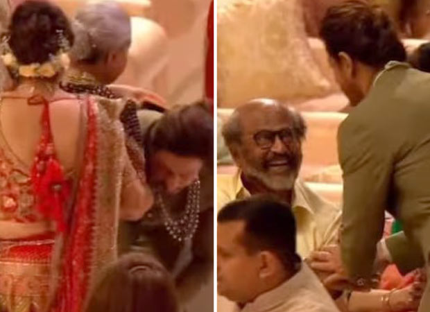 Watch Shah Rukh Khan touching Amitabh Bachchan and Jaya Bachchan's feet at Anant Ambani-Radhika Merchant wedding; greets Rajinikanth