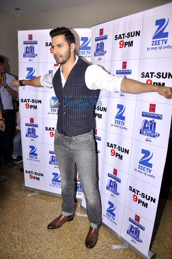 Promotion Of Badlapur On The Sets Of Sa Re Ga Ma Pa Li L Champs