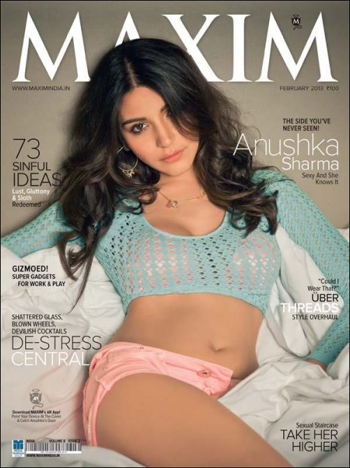 502px x 670px - Anushka shows off her sexy side in Maxim : Bollywood News - Bollywood  Hungama