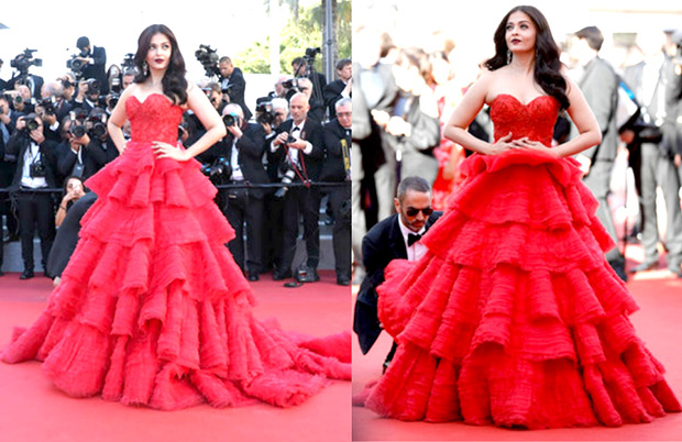 Aishwarya Rai Bleeds Red In Gauri and Nainika Gown - Boldsky.com