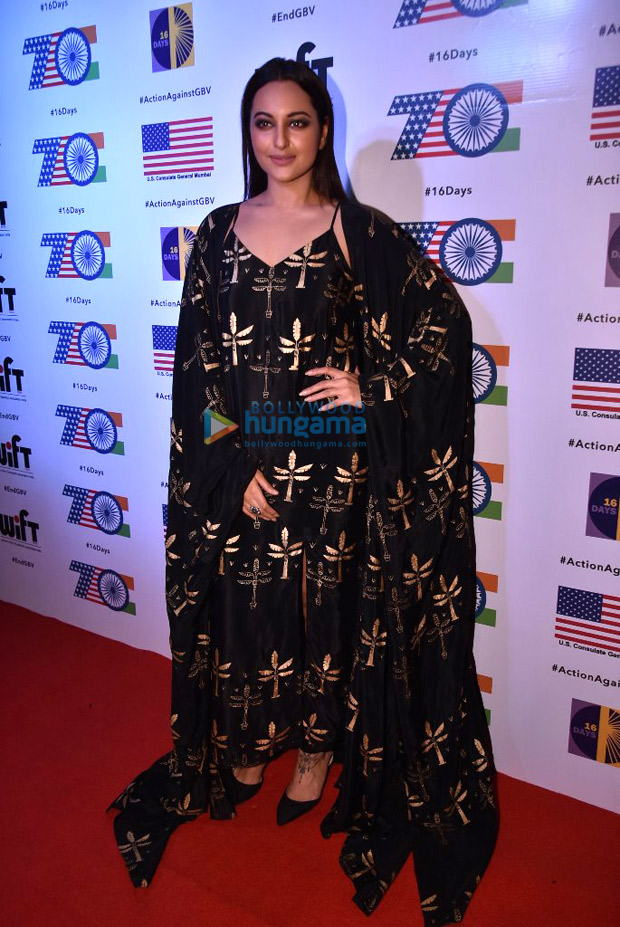 Sonakshi Sinha Sports Black Dress at IIBS Inaugural Event — Indian Fashion