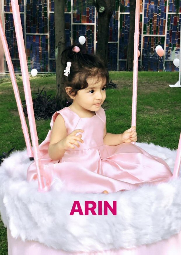 Ghajini actress Asin's daughter Arin turns one; shares first photos of her with husband Rahul Sharma Ghajini actress Asin's daughter Arin turns one; shares first photos of her with husband Rahul Sharma