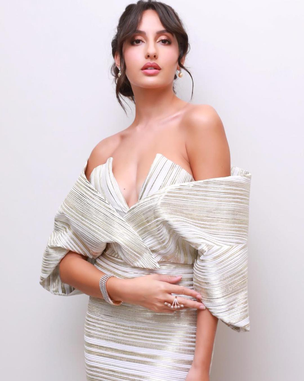 Nora Fatehi in Caroline Bibawi for Lux Gold Rose Awards 2018