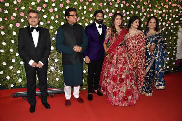 Last night, Raj Thackerey’s son Amit Thackerey tied the knot with fashion designer Mitali Borude. The couple got engaged in December, last year in a small family-only function. With the wedding reception held in Mumbai yesterday, the Thackereys decided to invite a handful of Bollywood actors along with some prominent politicians. Actors like Shah Rukh Khan, Amitabh Bachchan, Salman Khan, and Madhuri Dixit attended the event to congratulate the newlyweds. Dressed in a three-piece suit, Shah Rukh looked dapper as ever. While Salman went for more of a look with leather jacket and a t-shirt paired with denims, Big B pulled off an indo-western look clearly giving most of the young actors a run for their money. Check out inside pictures from the reception. It surely was a glamorous night. Here’s congratulating the newly wed couple a happy married life! Last night, Raj Thackerey’s son Amit Thackerey tied the knot with fashion designer Mitali Borude. The couple got engaged in December, last year in a small family-only function. With the wedding reception held in Mumbai yesterday, the Thackereys decided to invite a handful of Bollywood actors along with some prominent politicians. Actors like Shah Rukh Khan, Amitabh Bachchan, Salman Khan, and Madhuri Dixit attended the event to congratulate the newlyweds. Dressed in a three-piece suit, Shah Rukh looked dapper as ever. While Salman went for more of a look with leather jacket and a t-shirt paired with denims, Big B pulled off an indo-western look clearly giving most of the young actors a run for their money. Check out inside pictures from the reception. It surely was a glamorous night. Here’s congratulating the newly wed couple a happy married life!
