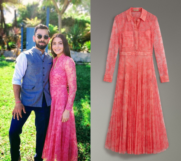 anushka sharma new year dress Anushka Sharma and Virat Kohli delighted fans with their New Year Eve's  picture.Anushka us seen wearing a fringe black dress by 16 Arlington  Michelle worth Rs.1.72 lakhs. Recreate similar style vibe with
