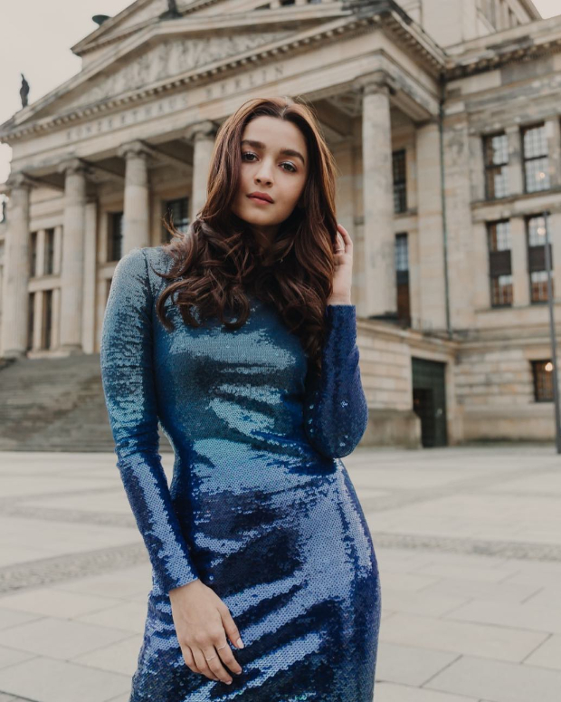 alia bhatt in bodycon dress India Today | Alia Bhatt exuded royalty in a serene off-shoulder bodycon dress by Schiaparelli, styled flawlessly by Rhea Kapoor. Her outfit featured