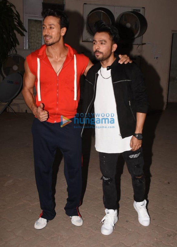 Tiger Shroff and Tony Kakkar spotted at Mehboob Studio in Bandra
