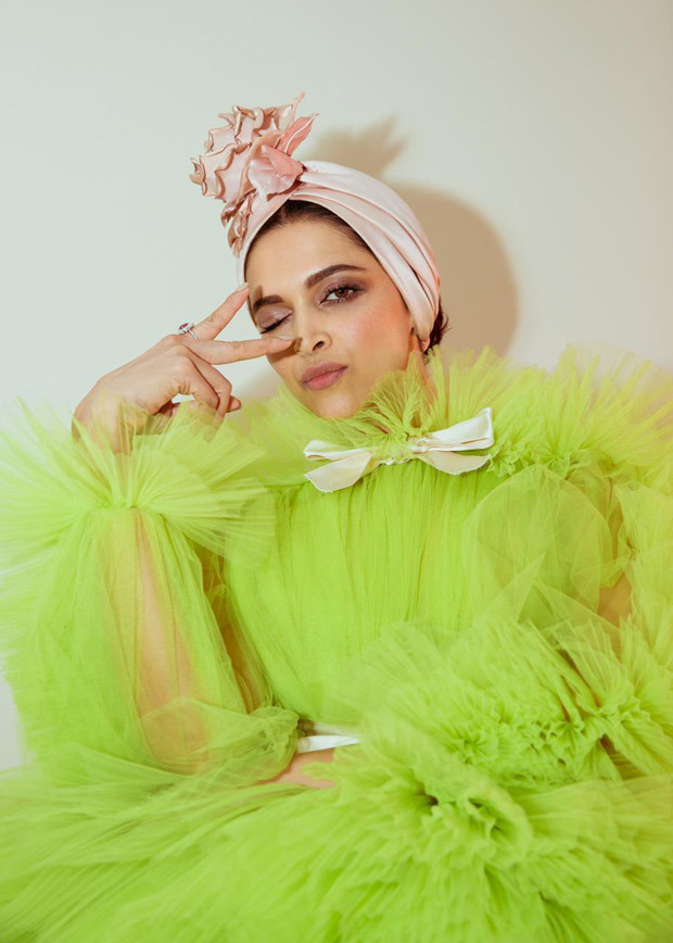 Cannes 2019 Day 2 Deepika Padukone is DRESSED TO KILL in Giambattista Valli lime green ruffled gown 2019 Bollywood News Bollywood Hungama