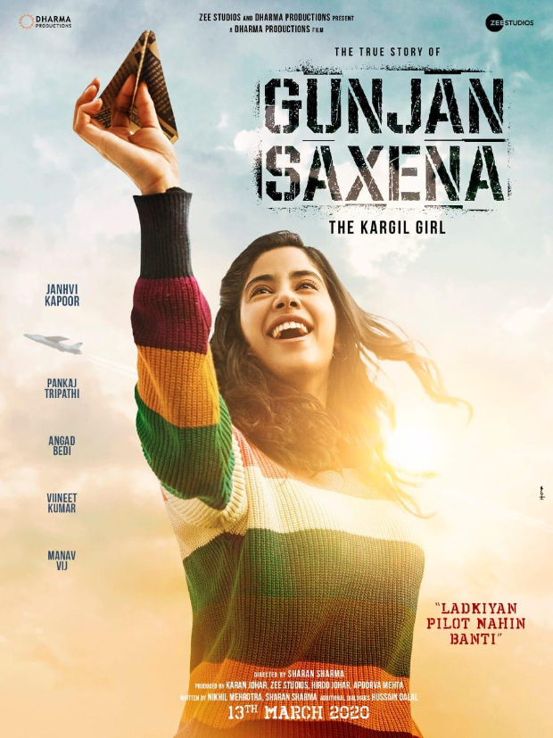 FIRST LOOK: Janhvi Kapoor transforms into combat pilot Gunjan Saxena in Kargil Girl; the film to release on March 13, 2020