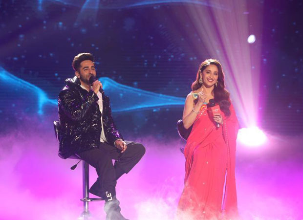 Madhuri Dixit sings ‘Yeh Ladka Haye Allah’ on Ayushmann Khurrana’s request