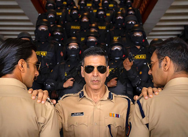 Akshay Kumar, Ajay Devgn and Ranveer Singh pose as the ‘desi avengers of the cop universe’