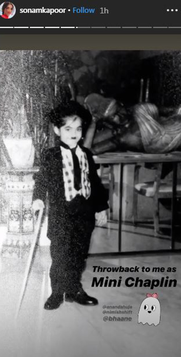 Throwback: On Halloween, Sonam Kapoor shares a picture of herself dressed as 'Mini Chaplin'