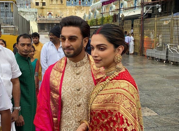 Happy Anniversary DeepVeer: Ranveer Singh and Deepika Padukone look REGAL as ever they twin in regal and gold outfits during Tirumala temple visit Happy Anniversary DeepVeer Ranveer Singh and Deepika Padukone look REGAL as ever they twin in regal and gold outfits during Tirumala temple visit