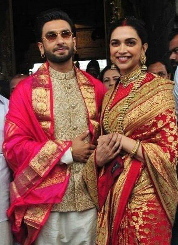 Happy Anniversary DeepVeer: Ranveer Singh and Deepika Padukone look REGAL as ever they twin in regal and gold outfits during Tirumala temple visit Happy Anniversary DeepVeer Ranveer Singh and Deepika Padukone look REGAL as ever they twin in regal and gold outfits during Tirumala temple visit