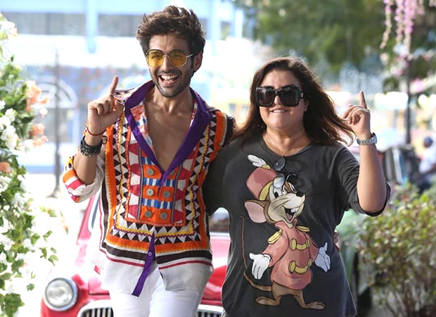 Kartik Aaryan finds himself lucky as he grooves with Farah Khan Kunder during the rehearsals of ‘Akhiyon Se Goli Maare’