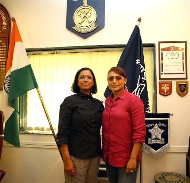 Rani Mukerji meets supercop Archana Tyagi, Additional Director General of Police & Chief of Maharashtra S.R.P.F.