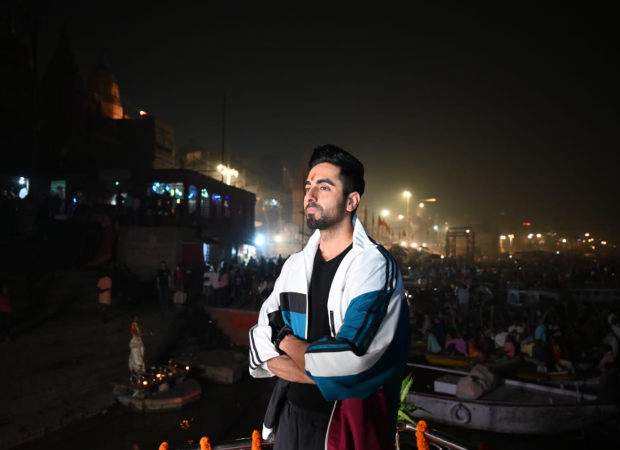 Ahead of the release of Bala, Ayushmann Khurrana visits the famous ghats of Varanasi