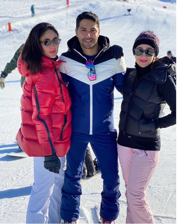Kareena Kapoor Khan and Karisma Kapoor run into Varun Dhawan during Swiss vacation