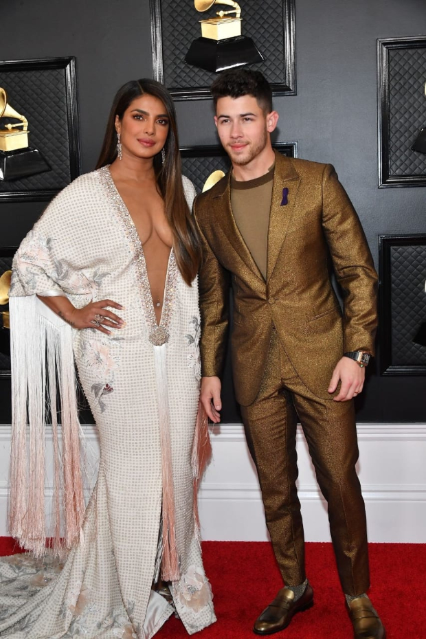 Grammys 2020: Priyanka Chopra dons a sexy plunging neckline Ralph & Russo  gown as she accompanies Nick Jonas : Bollywood News - Bollywood Hungama