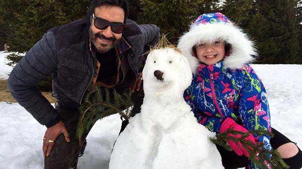 Ajay Devgn shares an adorable throwback picture with Abigail Eames