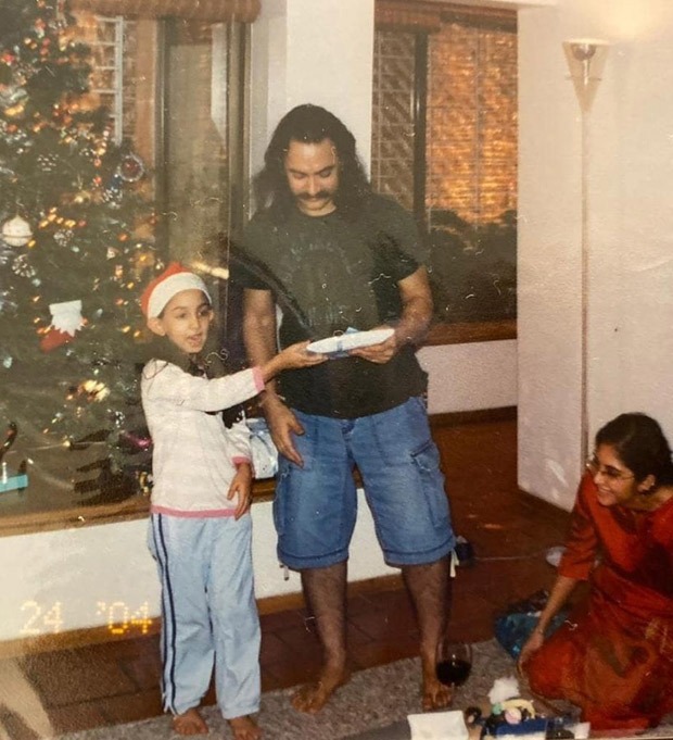 Ira Khan Shares Her Childhood Photos With Aamir Khan From Their Christmas Celebrations Bollywood News Bollywood Hungama