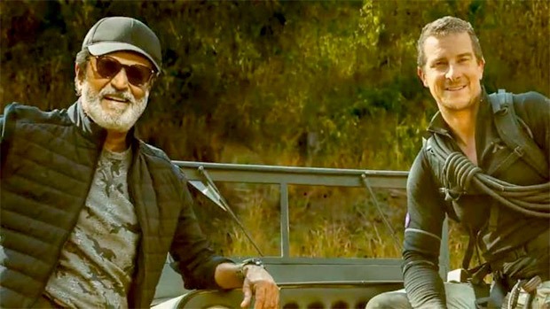 Man Vs Wild Bear Grylls Shares First Look Of Rajinikanth As The Superstar Makes His Tv Debut Bollywood News Bollywood Hungama