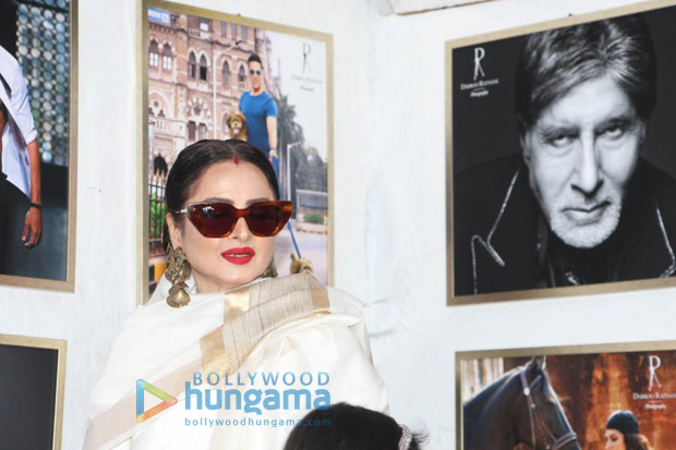 Rekha on posing next to Amitabh Bachchan’s picture – “Yahan danger zone hai” 