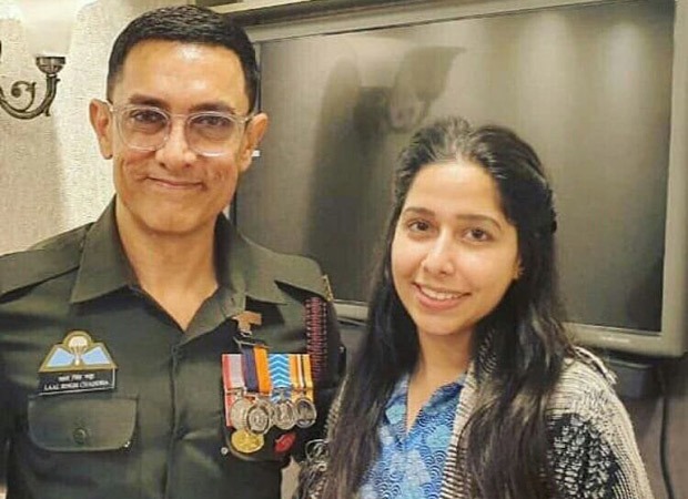 Laal Singh Chaddha: Aamir Khan poses in military uniform in this on the sets image