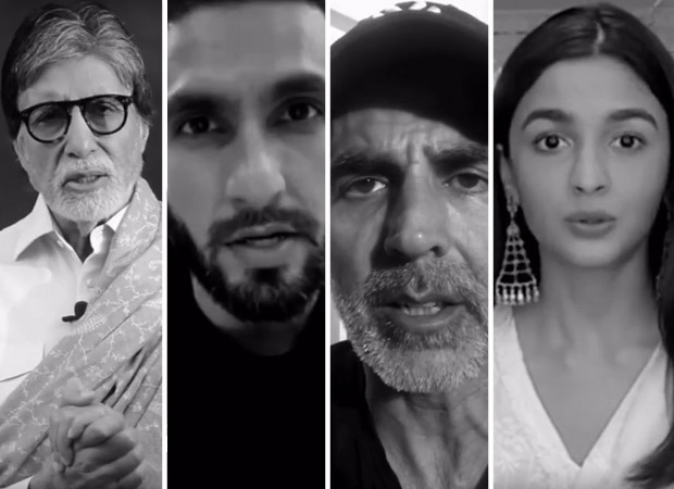 Watch: Amitabh Bachchan, Ranveer Singh, Akshay Kumar, Alia Bhatt among others share powerful message amid Coronavirus pandemic