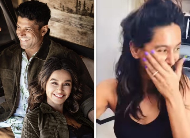 Cute! Farhan Akhtar films girlfriend Shibani Dandekar cook as she ruins mushroom pasta