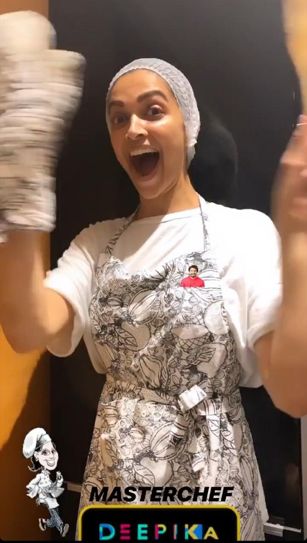 Deepika Padukone bakes a cake and cooks Thai cuisine for Ranveer Singh, the actor says "Deepu, love you babez"