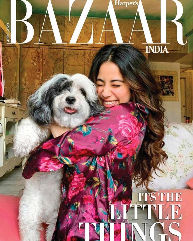 Janhvi Kapoor ditches makeup and poses with pet dog for Harper’s Bazaar cover clicked by sister Khushi Kapoor Janhvi Kapoor ditches makeup and poses with pet dog for Harper’s Bazaar cover clicked by sister Khushi Kapoor