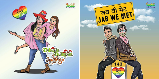 Bollywood's iconic film posters reimagined with same-sex relationships to celebrate Pride month, check out