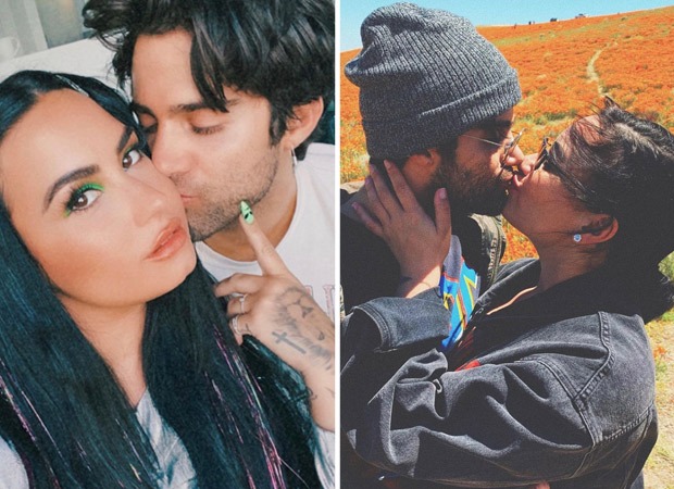 Demi Lovato gives sweet kisses to boyfriend Max Ehrich as she shares series of photos on his birthday 
