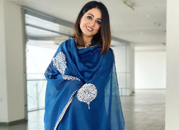 hina khan blue dress Hina Khan looks no less than blue blooded royalty in this ethereal ensemble  : Bollywood News