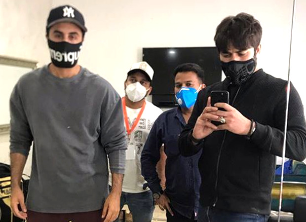 PICS: Ranbir Kapoor resumes shooting amid COVID-19