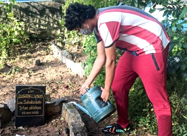 Babil Khan tends to father Irrfan Khan’s grave, says, “And the plants have grown may be for a purpose look closely”