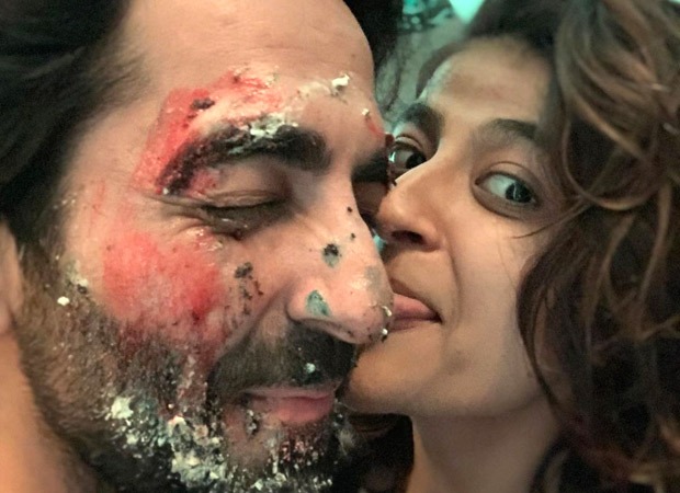 Tahira Kashyap wishes her soulmate Ayushmann Khurrana on his birthday with a cake smeared selfie