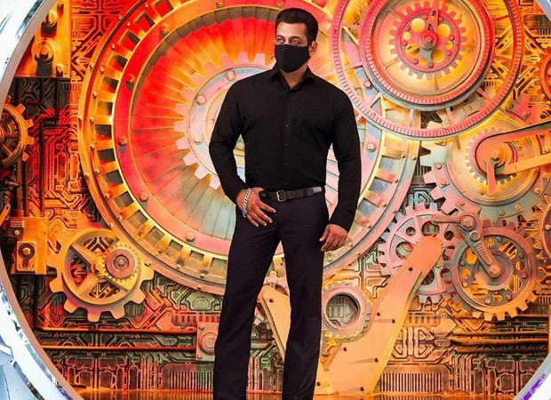 Bigg Boss 14: Ahead of the premiere, Salman Khan shares a photo from the set wearing a mask