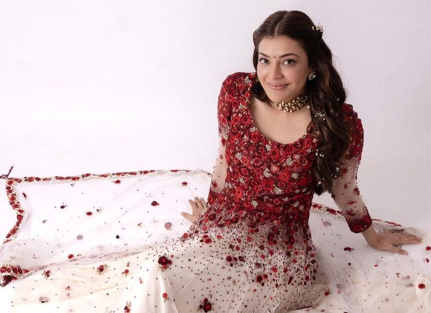 620px x 450px - Kajal Aggarwal looks ethereal in red and ivory custom-made Varun Bahl  couture for Radha Krishna pre-wedding satsang : Bollywood News - Bollywood  Hungama