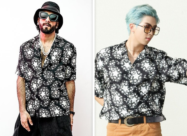 Ranveer Singh And Bts Rm Show How To Elevate Gucci Star Print Shirt In Two Different Ways Bollywood News Bollywood Hungama