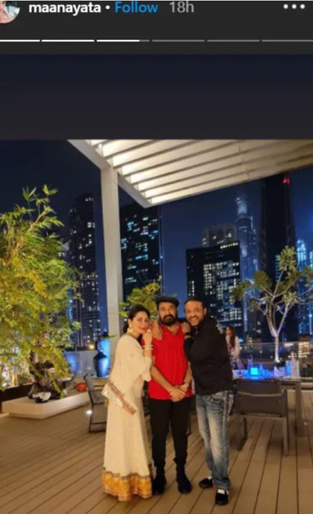 Mohanlal celebrates Diwali with Sanjay Dutt and family in Dubai; pics go viral