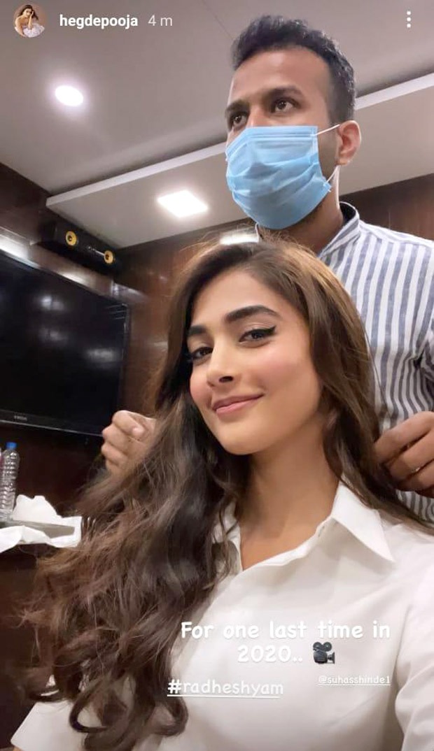 Pooja Hegde wraps the year with work as she shoots for Radhe Shyam