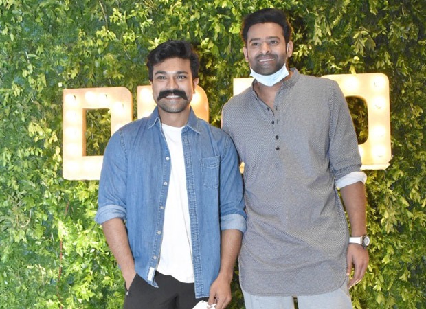 Prabhas and Ram Charan strike a pose together at producer Dil Raju's 50th  birthday party : Bollywood News - Bollywood Hungama