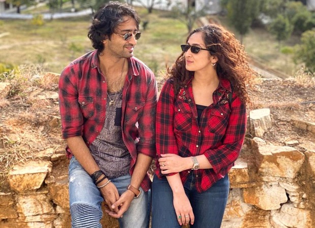 Shaheer Sheikh and wife Ruchikaa Kapoor twin in plaid shirts on their honeymoon in Bhutan