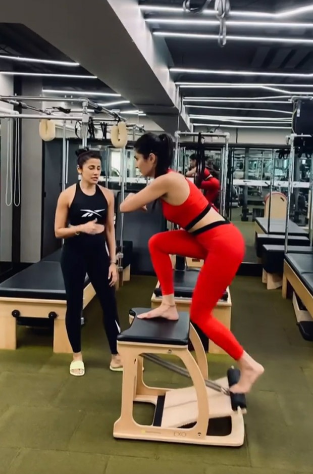 Katrina Kaif Yoga Pants Xxx - Katrina Kaif sweats it out in the gym during her pilates session, watch  video : Bollywood News - Bollywood Hungama