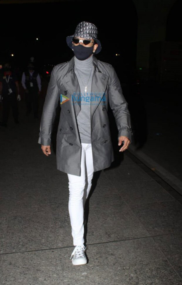 Ranveer Singh steps up his style game with a classy winter look at the airport