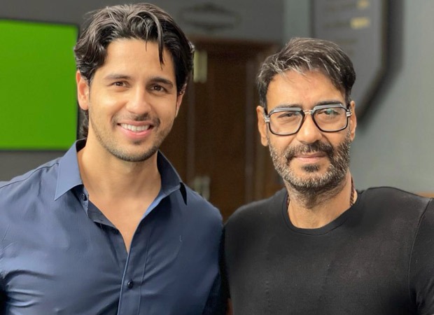 Sidharth Malhotra meets Ajay Devgn on the sets of Mayday